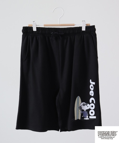PEANUTS スウェットパンツ ジャージ スヌーピー ミニ裏毛 ハーフパンツ