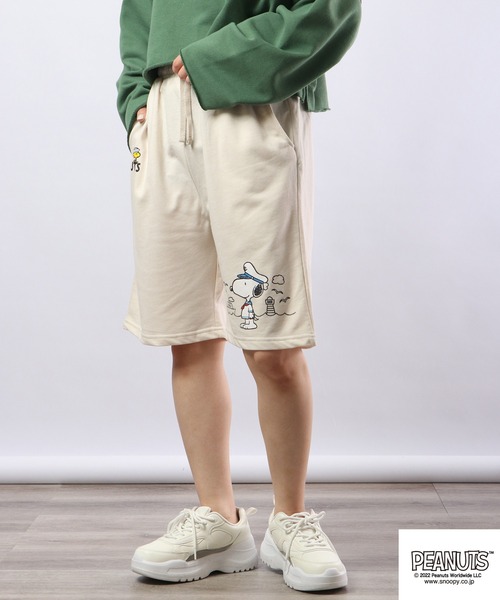 【PEANUTS】SNOOPY 裏毛ワンポイントプルオーバ&ショットパンツ PEANUTS】SNOOPY 裏毛ワンポイントプルオーバ&ショットパンツ - メルカリ