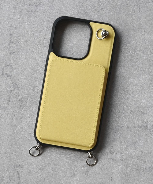 An+u スマホケース ミラー・カードポケット スマホケース iPhone 14pro