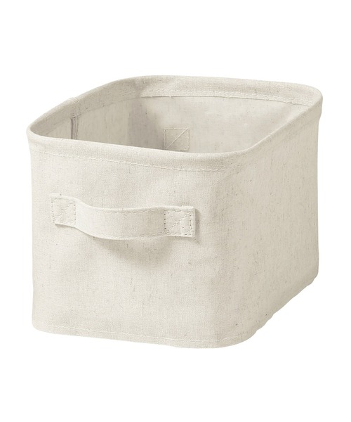 無印良品（MUJI） 収納 ポリエステル麻 ソフトボックス 長方形 ハーフ