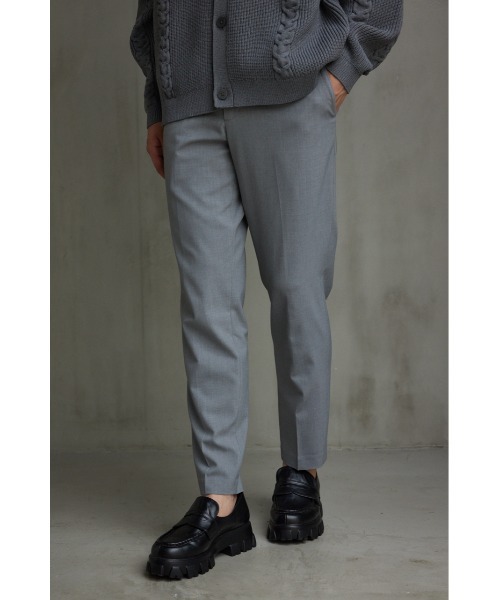 CLUBHAUS Tailored Trousers - Lサイズ　グレー ウール テーパードパンツ（パンツ）｜CYCLAS（シクラス）｜ STRASBURGO