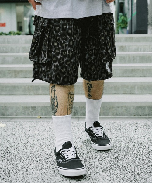 Subciety カーゴパンツ LEOPARD CARGO SHORTS メンズ レディース