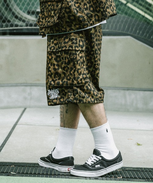 Subciety カーゴパンツ LEOPARD CARGO SHORTS メンズ レディース