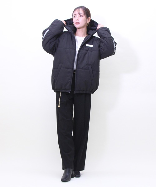 AD1997 90s archive 中綿ウールオーバーコート ダウン 黒 97AW COMME des GARCONS HOMME PLUS Zip-up Wool Blouson