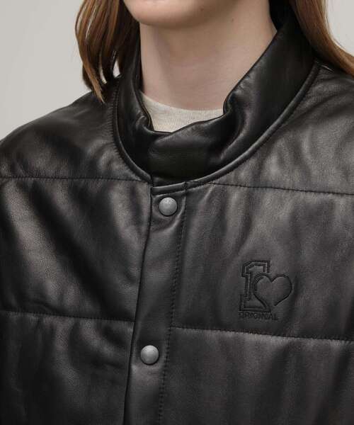 Schott N.Y.C.キルティングベスト 新品タグ付き Schott N.Y.C ベスト ジレ Schott/ショット/LEATHER PADDING