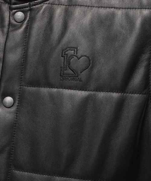 ベスト メンズ Schott/ショット/LEATHER PADDING VEST ”ORIGINAL HEART”/レザー パディングベスト ”オリジ｜zozo｜14