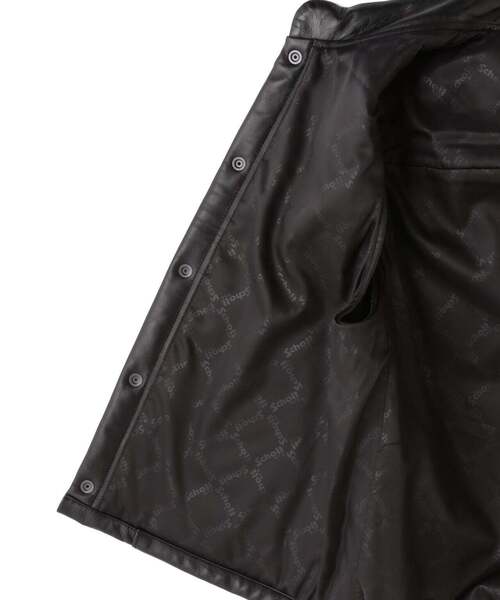 Schott N.Y.C.キルティングベスト 新品タグ付き Schott N.Y.C ベスト ジレ Schott/ショット/LEATHER PADDING