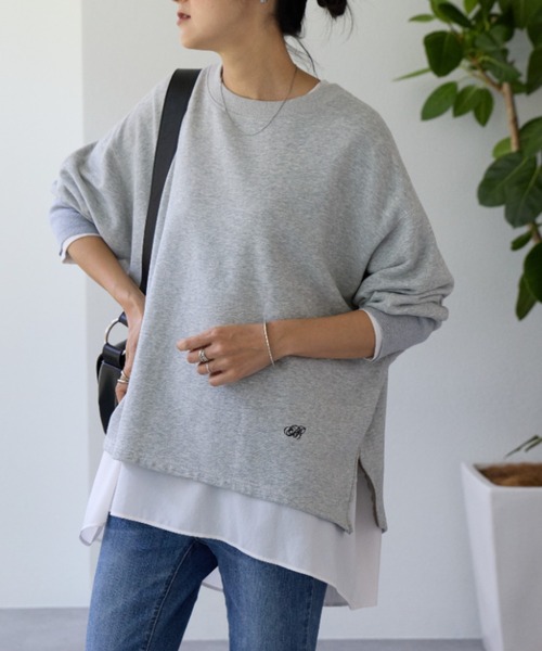 tシャツ BA刺繍入りドルマントレーナー レディース