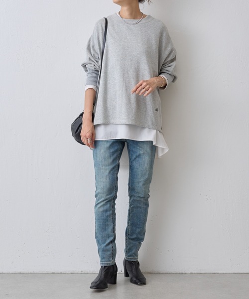 BEARDSLEY tシャツ BA刺繍入りドルマントレーナー レディース