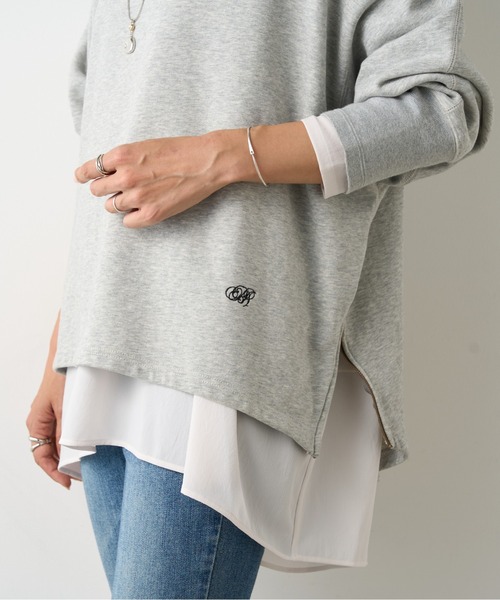 BEARDSLEY tシャツ BA刺繍入りドルマントレーナー レディース