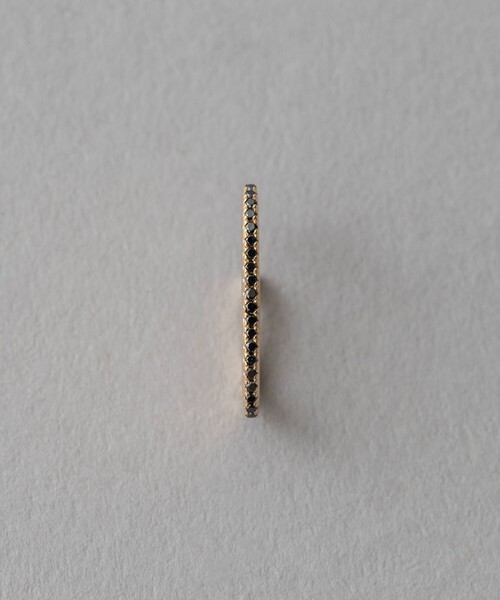 イヤーカフ K10YG ブラックダイヤモンド ライナーカフ レディースの画像