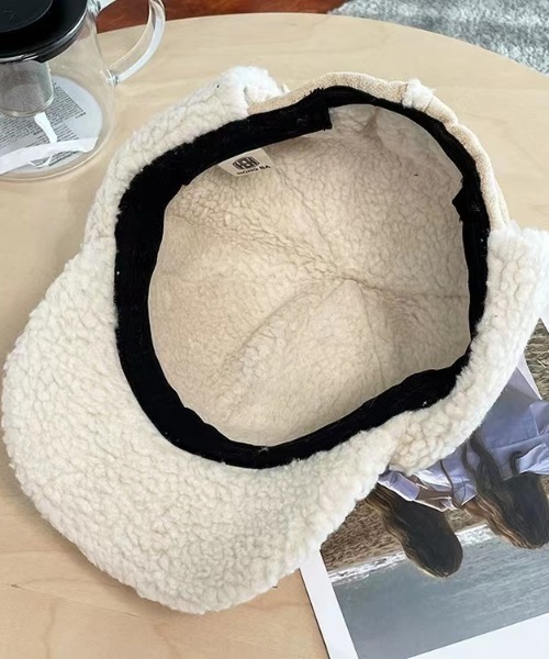 ALMO キャップ 帽子 ムートン風フライトCAP「YC」 レディース