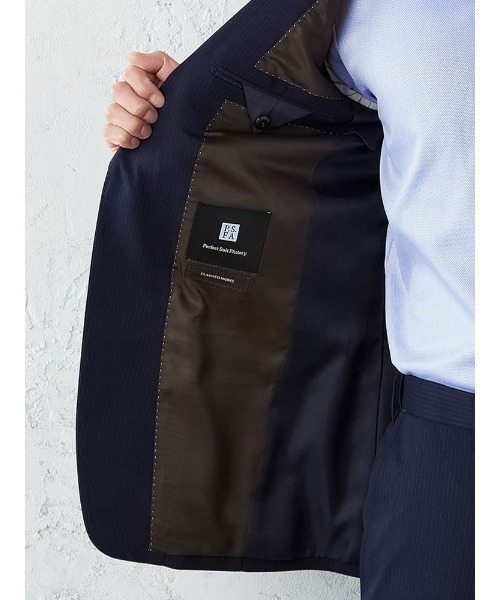 美品⭐︎PLSTネイビー ストライプ ダブル セットアップ パンツスーツ 洗濯可L PLST ネイビー ストライプ パンツスーツ上下 パンツ スーツ