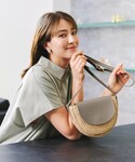 かごバッグ カゴバッグ ラフィアショルダーバッグの詳細画像4