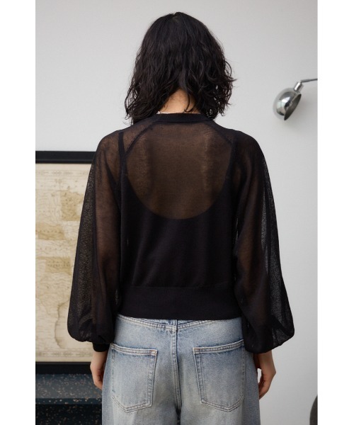 ブラックバイマウジー　black by moussy ボリュームスリーブトップス BLACK by moussy - ブラックバイマウジー black by moussy ボリューム