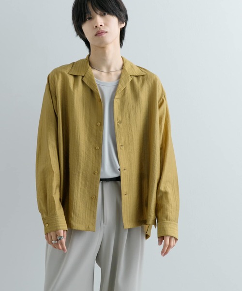 SENSE OF PLACE by URBAN RESEARCH シャツ シアーストライプ
