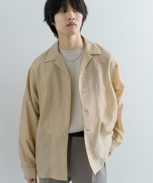 SENSE OF PLACE by URBAN RESEARCH シャツ シアーストライプ