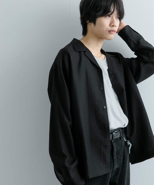 SENSE OF PLACE by URBAN RESEARCH シャツ シアーストライプ