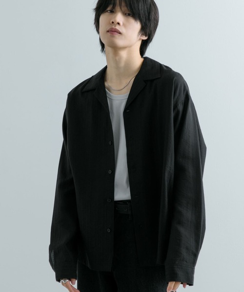 SENSE OF PLACE by URBAN RESEARCH シャツ シアーストライプ
