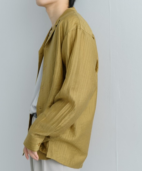SENSE OF PLACE by URBAN RESEARCH シャツ シアーストライプオープン