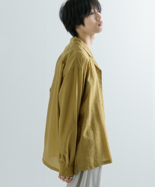 SENSE OF PLACE by URBAN RESEARCH シャツ シアーストライプオープン