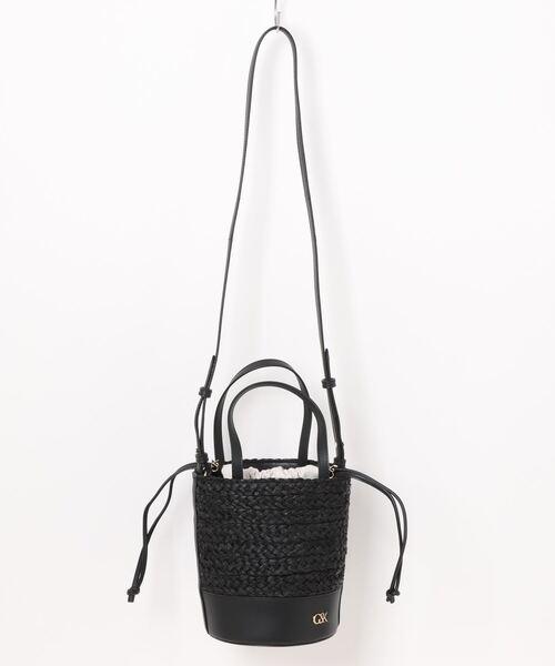 CHARLES ＆ KEITH ショルダーバッグ バッグ レザー＆ラフィア