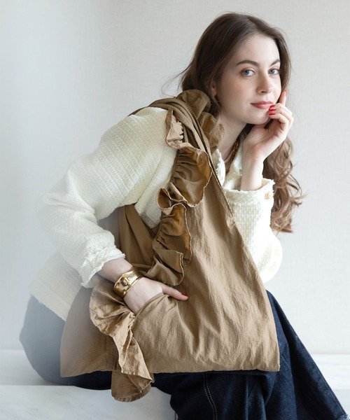 styiro（スタイロ） トートバッグ フリルカシュクールバッグ