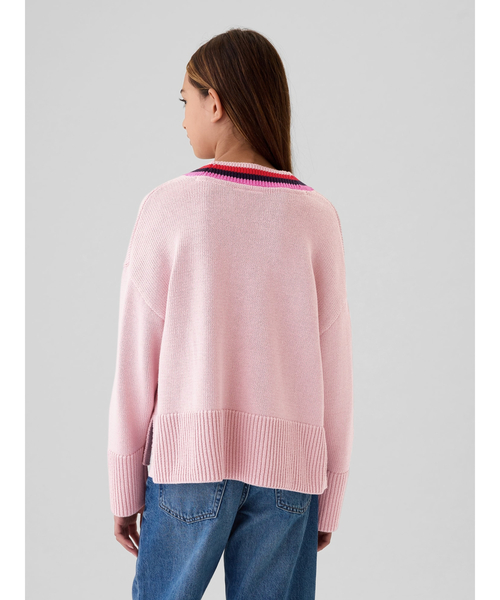 【新品・今期新作】　BEAUTY&YOUTH ピンク Vネックスウェット セール】【注目度UP！ ／洗える】Vネック ストレッチニット