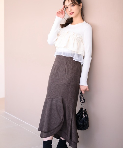 麦のかえる様専用♡ MACHATT マチャット ブークレニットスカート