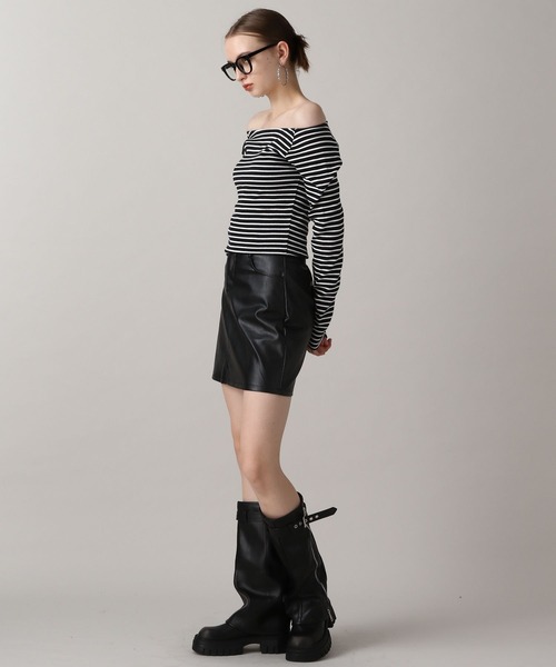 FOREVER21 スカート 「2024FW」フェイクレザーミニスカート