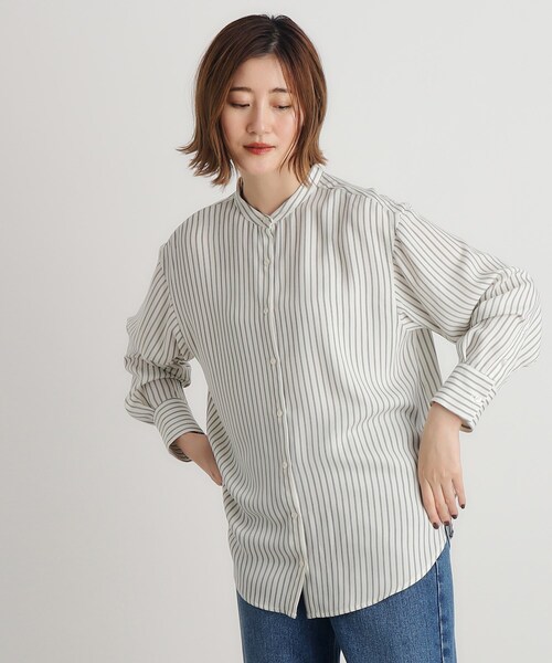 シャツ+ブラウス(長袖+七分) DEUXIEME CLASSE - [ HARRISS] Organdy Regular Collar Shirt 長袖シャツ - Select Shop D-River【ディーリバー】ファッション