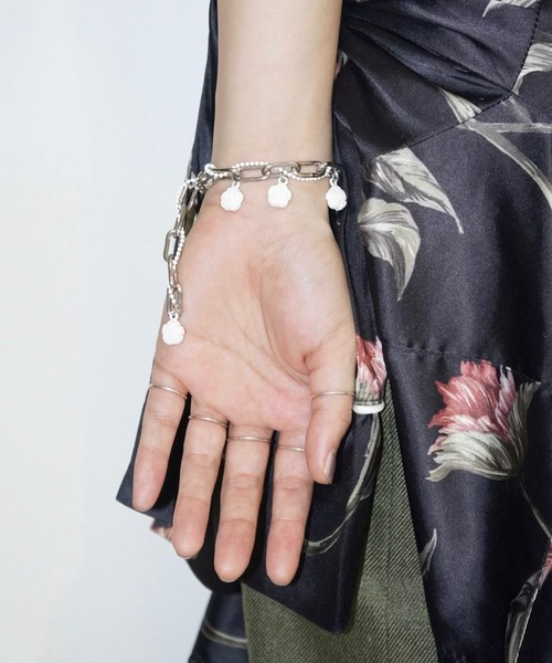 musubore ブレスレット colored rose charm bracelet / ローズ