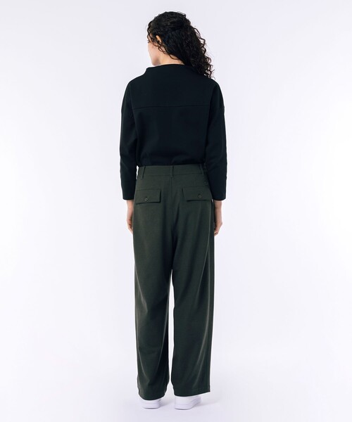 LACOSTE（ラコステ） パンツ ストレッチツイル ウールライクワイド