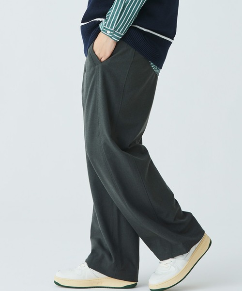パンツ LACOSTE LACOSTE（ラコステ） パンツ ストレッチツイル ウールライクワイド