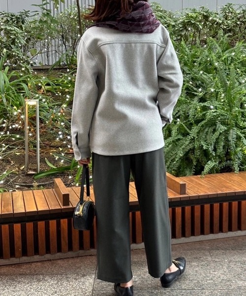 LACOSTE（ラコステ） パンツ ストレッチツイル ウールライクワイド