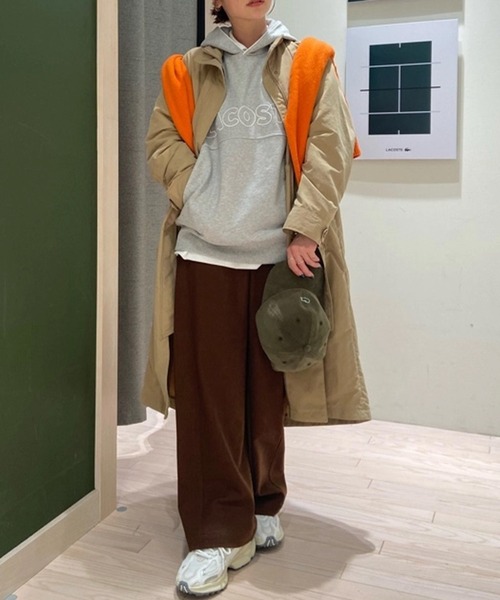 LACOSTE（ラコステ） パンツ ストレッチツイル ウールライクワイド