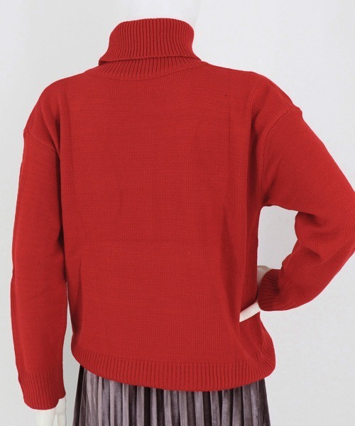 ニットセーター ハイネック ハート柄 miniministore ニット セーター ニットセーター ハイネック