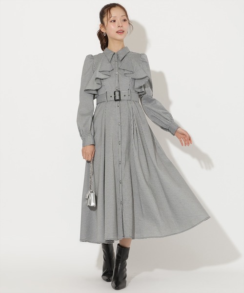 AND COUTURE（アンドクチュール） ワンピース フリルケープワンピース