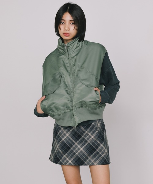 ベスト ジレ KIFFE/キッフェ MILITARY STAND COLLAR VEST ミリタリースタンドカラーベスト レディース KIFFE ベスト ジレ KIFFE/キッフェ MILITARY STAND COLLAR VEST