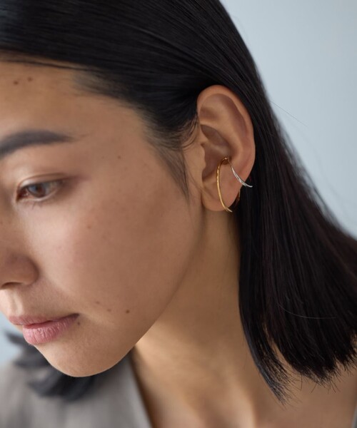 Jouete（ジュエッテ） イヤーカフ イヤーカフス ダブルフープ コンビ