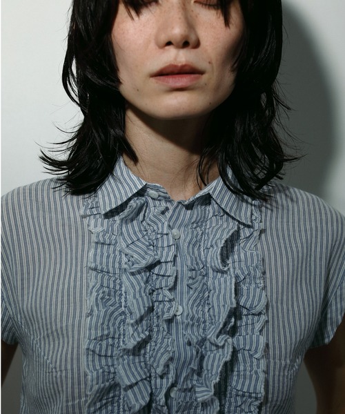 ブラウス シャツ Sleeveless Frill Blouse レディース
