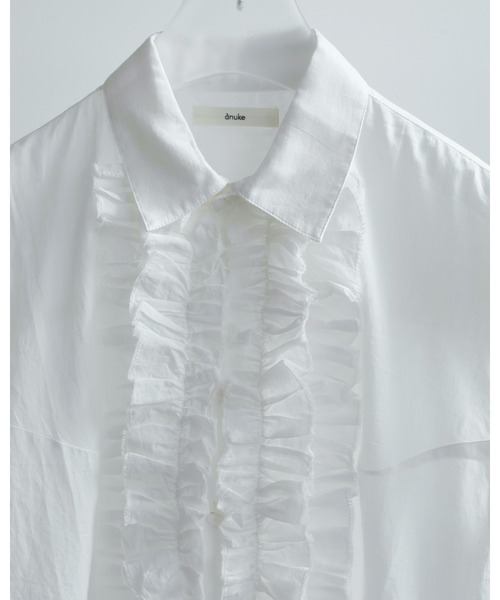 anuke ブラウス シャツ Sleeveless Frill Blouse レディース