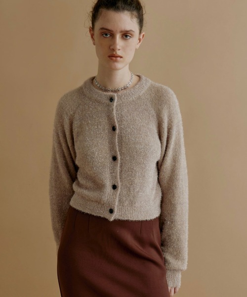 kiehtova カーディガン 「kiehtova」GLITTER SHAGGY KNIT