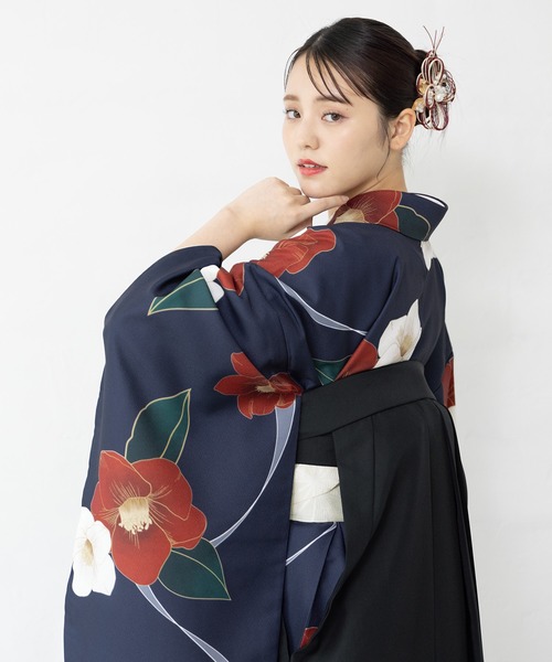 SOUBIEN（創美苑） 着物 卒業式 floroレディース袴4点セット （着物 