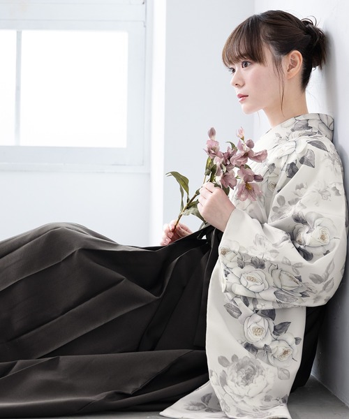 SOUBIEN（創美苑） 着物 卒業式 floroレディース袴4点セット （着物
