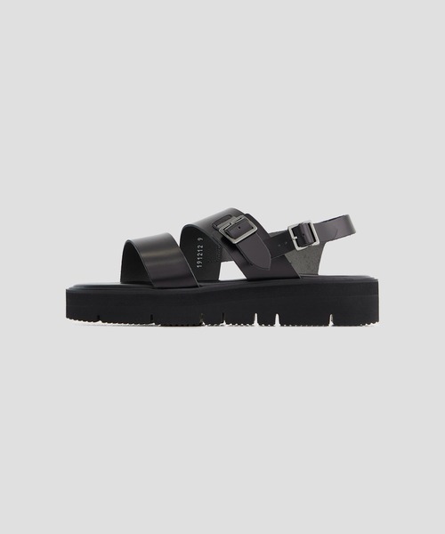 foot the coacher サンダル 8 1/2 ブラック foot the coacher 「foot coacher」 サンダル 8 ブラック メンズ
