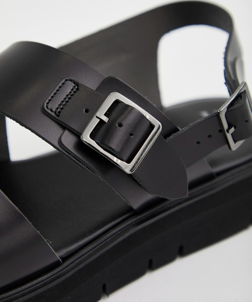 foot the coacher サンダル 8 1/2 ブラック foot the coacher 「foot coacher」 サンダル 8 ブラック メンズ