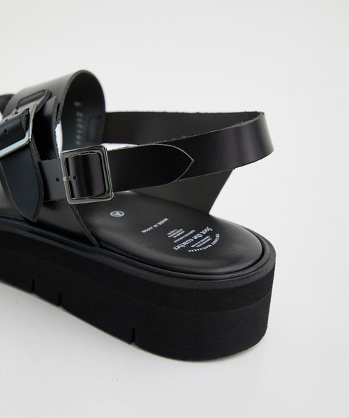 foot the coacher サンダル 8 1/2 ブラック foot the coacher 「foot coacher」 サンダル 8 ブラック メンズ