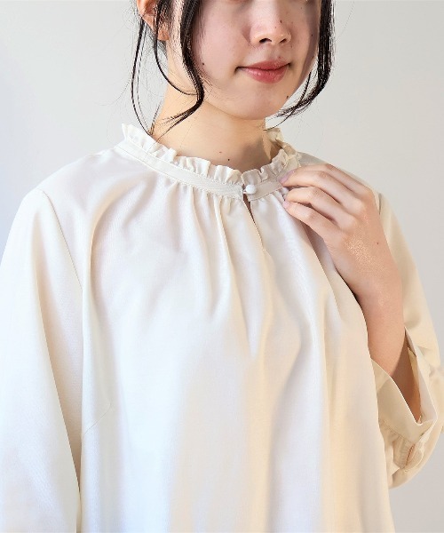 MB　エムビー　刺繍ブラウス MB mint breeze（エムビーミントブリーズ） ブラウス シャツ 「M〜5L