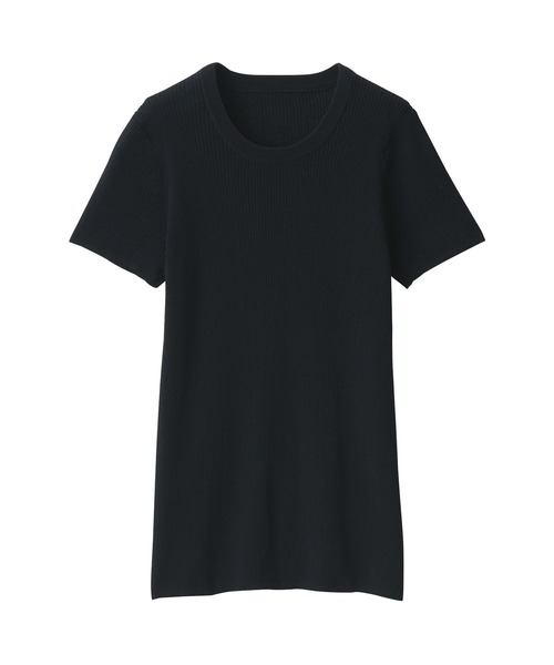 MUJI Labo tシャツ 半袖 「MUJI Labo」婦人 強撚コットンニット半袖